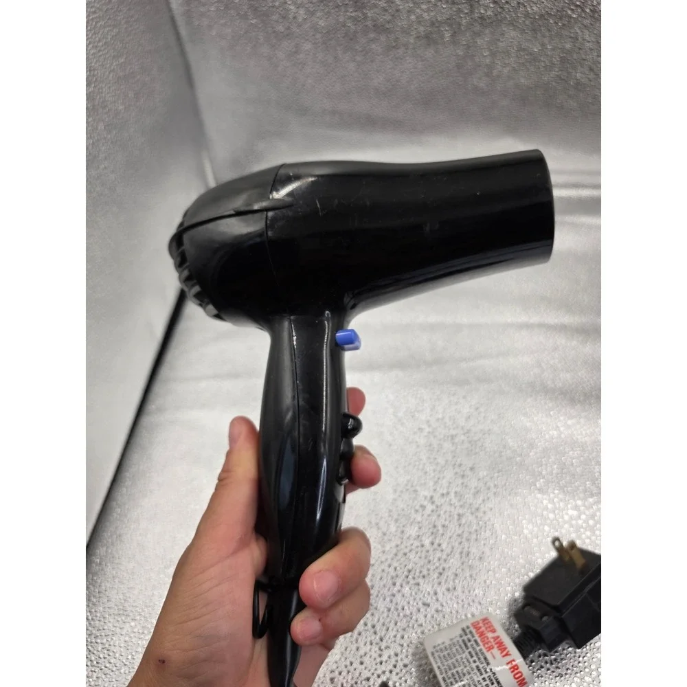 Conair 1875 Watt Hair Dryer Black Handheld Blow Dryer with‎ Cool Shot Button O2